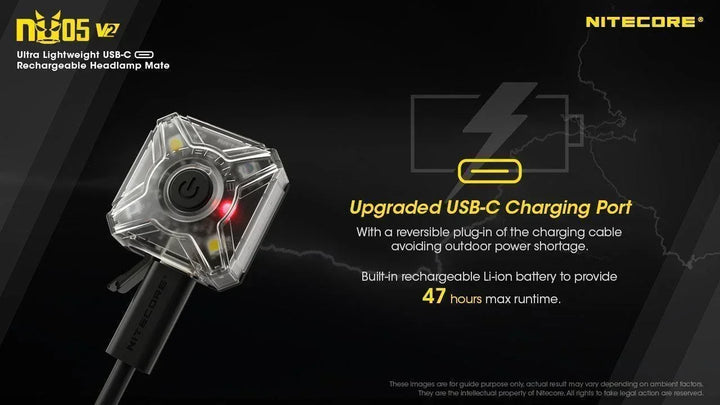 NU05 V2 KIT - 40 lumens - Nitecore Singapore