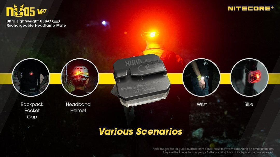 NU05 V2 KIT - 40 lumens - Nitecore Singapore
