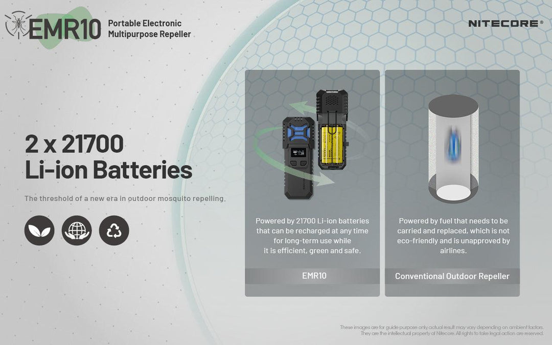EMR10 Electronic Mosquito Repellent - Nitecore Singapore