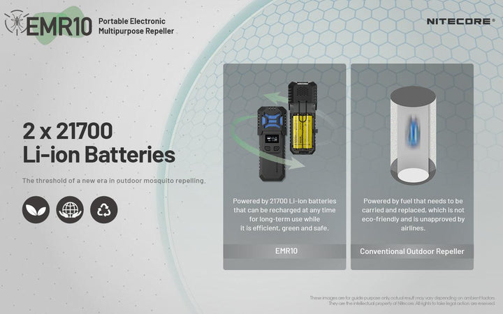 EMR10 Electronic Mosquito Repellent - Nitecore Singapore