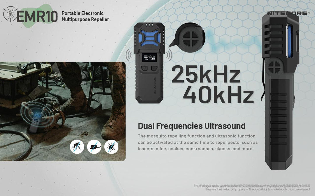 EMR10 Electronic Mosquito Repellent - Nitecore Singapore