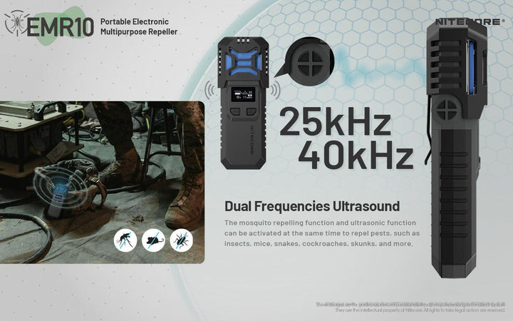 EMR10 Electronic Mosquito Repellent - Nitecore Singapore