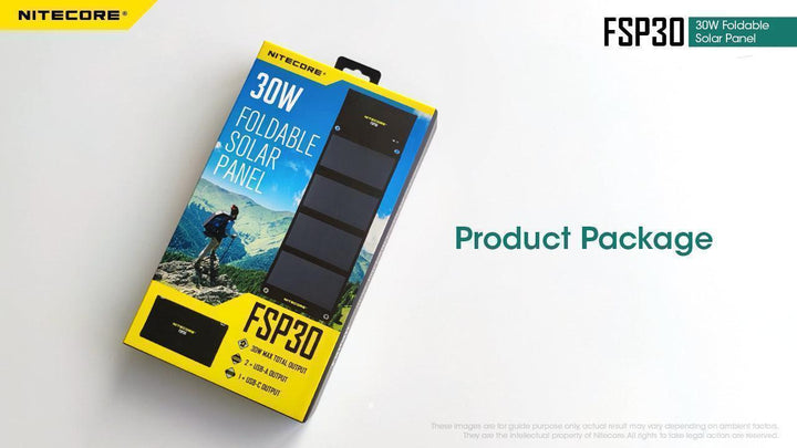 30W Foldable Solar Panel (FSP30) - Nitecore Singapore
