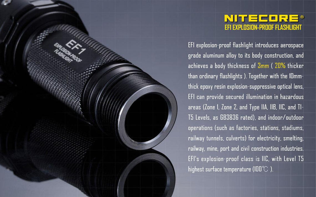 EF1 - 830 lumens - Nitecore Singapore