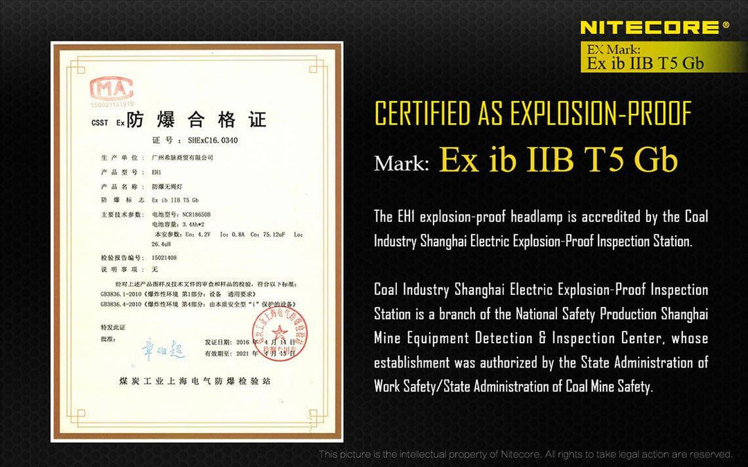 EH1 - 260 lumens (Headband included) - Nitecore Singapore