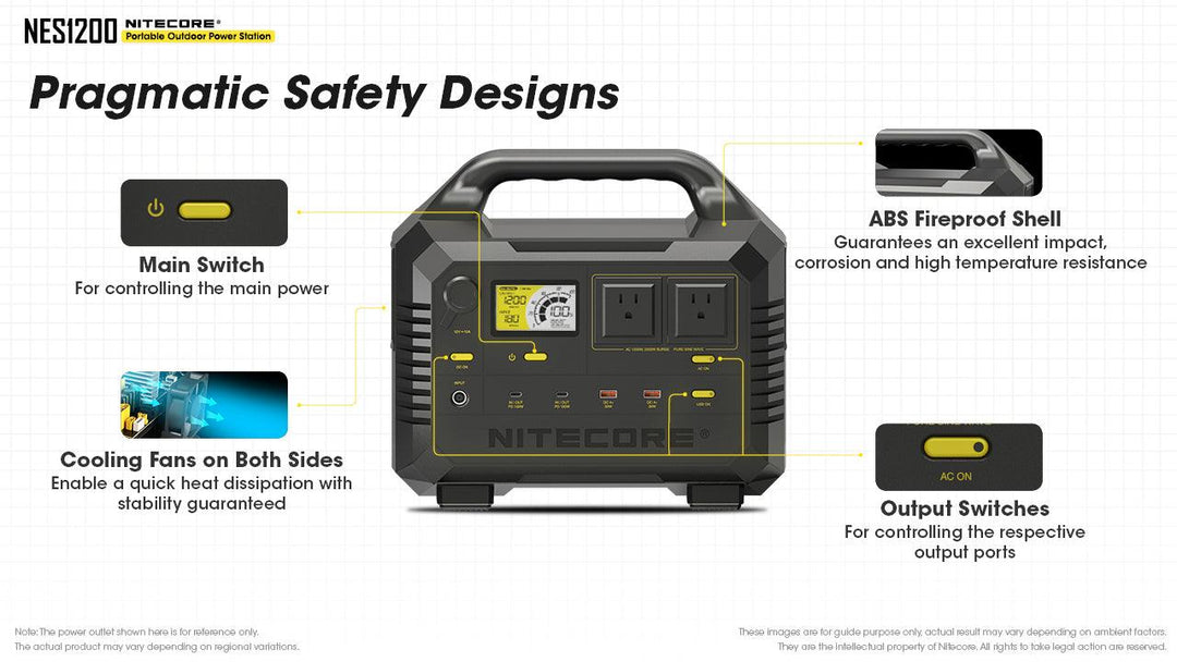 NES1200 (1252.8Wh) Portable Power Station - Nitecore Singapore