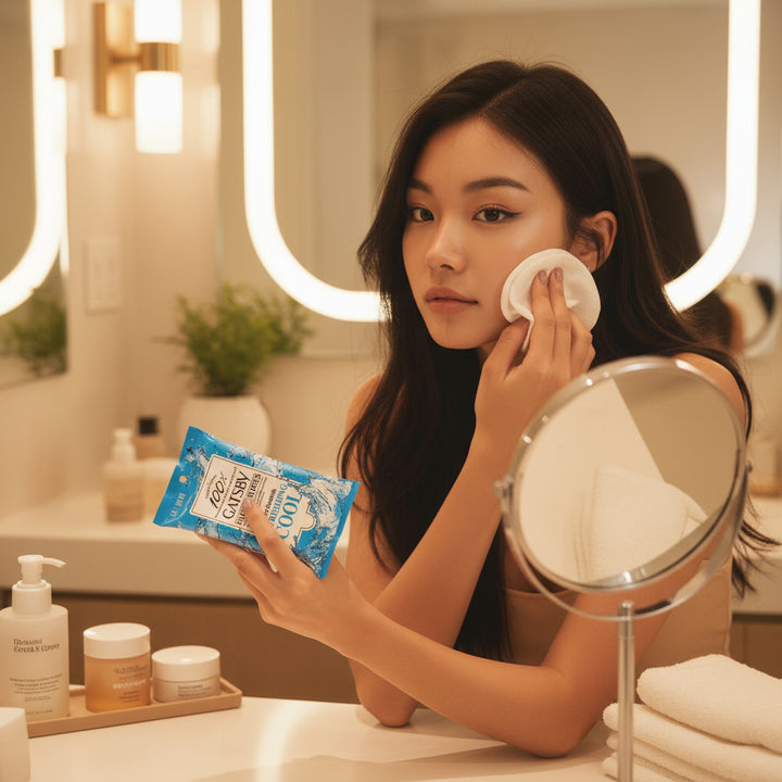 GATSBY Facial Wipes Refreshing Cool (Wipes Away Dead Skin Cells And Oil Shine)