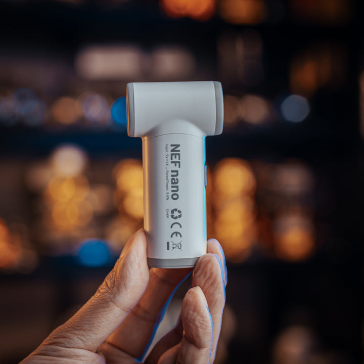 NEF Nano - Palm-Sized High-Speed Handheld Fan