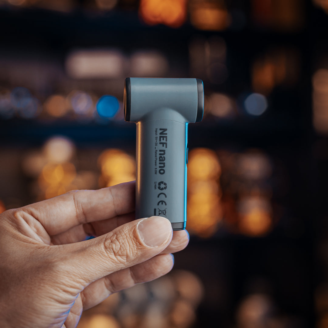 NEF Nano - Palm-Sized High-Speed Handheld Fan