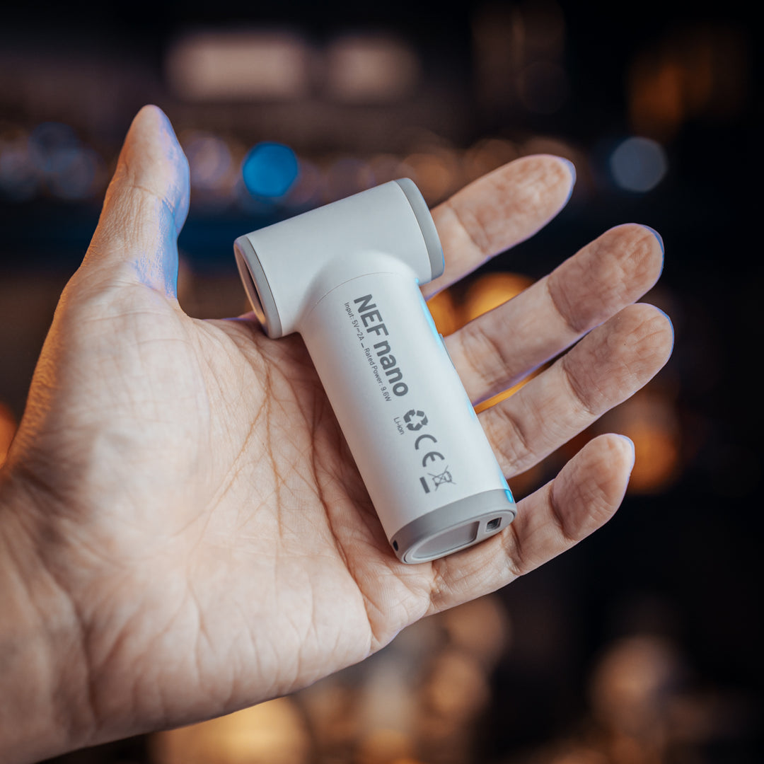NEF Nano - Palm-Sized High-Speed Handheld Fan