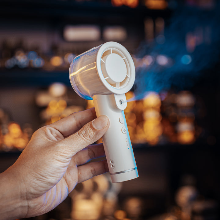izzCool 20 (White) - Handheld Air Conditioner Fan (2,000mAh)