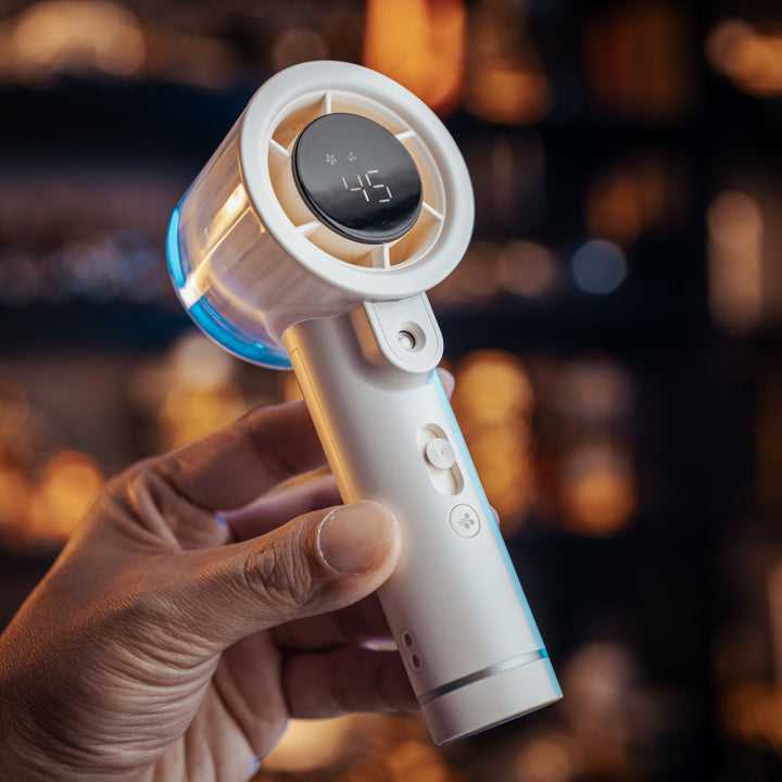 izzCool 20 PRO (White) - Handheld Air Conditioner Fan (5,000mAh)
