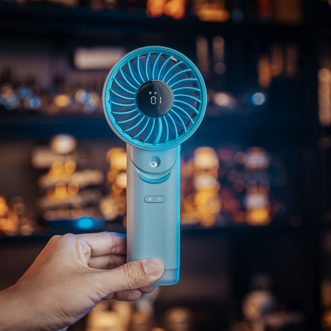 izzCool 30 (Blue) - Foldable Air Conditioner Fan (3,500mAh)