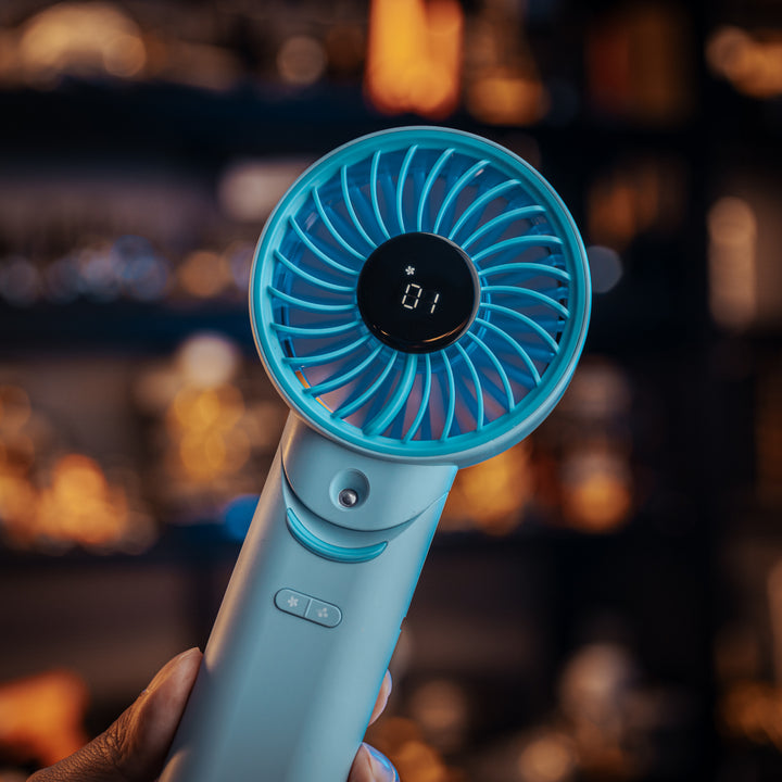 izzCool 30 (Blue) - Foldable Air Conditioner Fan (3,500mAh)