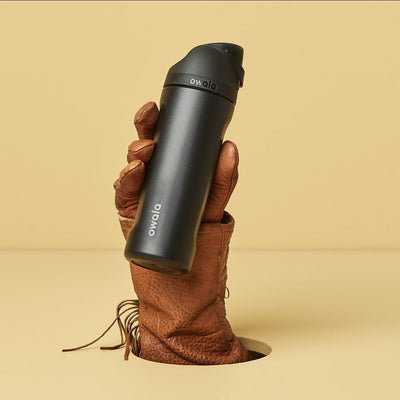 Owala FreeSip® Water Bottle (Stainless Steel) Black