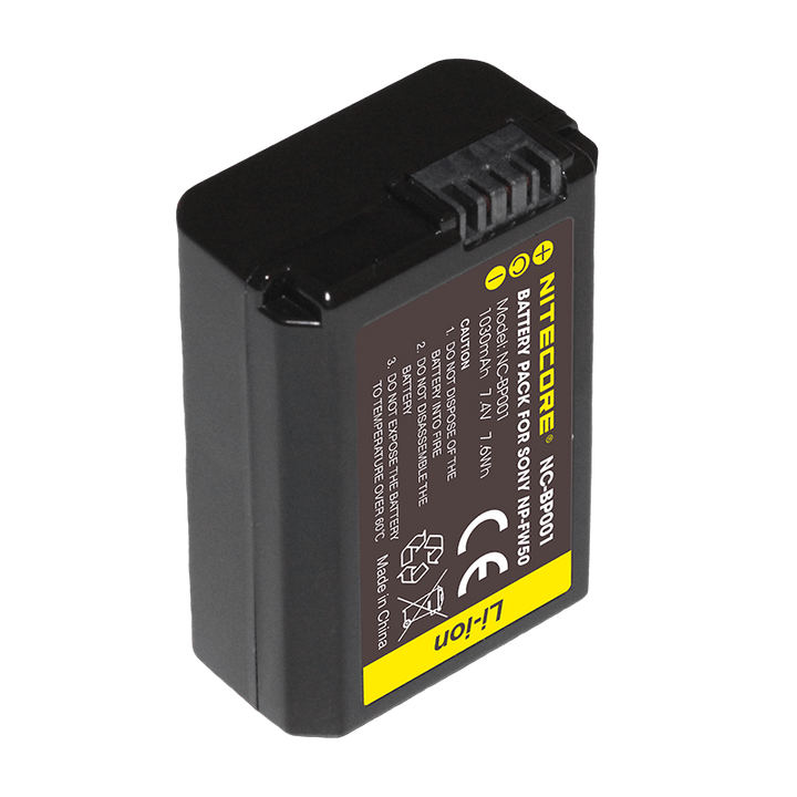 NP-FW50 (1030mAh) Battery Pack for Sony (NC-BP001) - Nitecore Singapore
