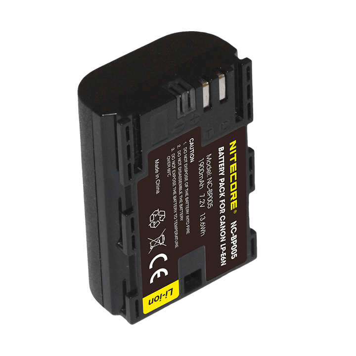 LP-E6N (1900mAh) Battery Pack for Canon (NC-BP005) - Nitecore Singapore