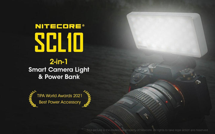 SCL10 - 2-in-1 Light & Power Bank (10,000mAh 18W) - Nitecore Singapore