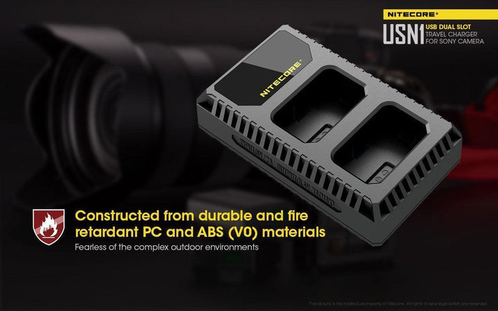 USN1 (Sony NP-FW50) Dual-Slot Battery Charger - Nitecore Singapore