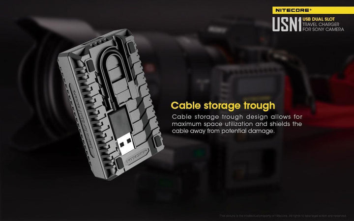 USN1 (Sony NP-FW50) Dual-Slot Battery Charger - Nitecore Singapore