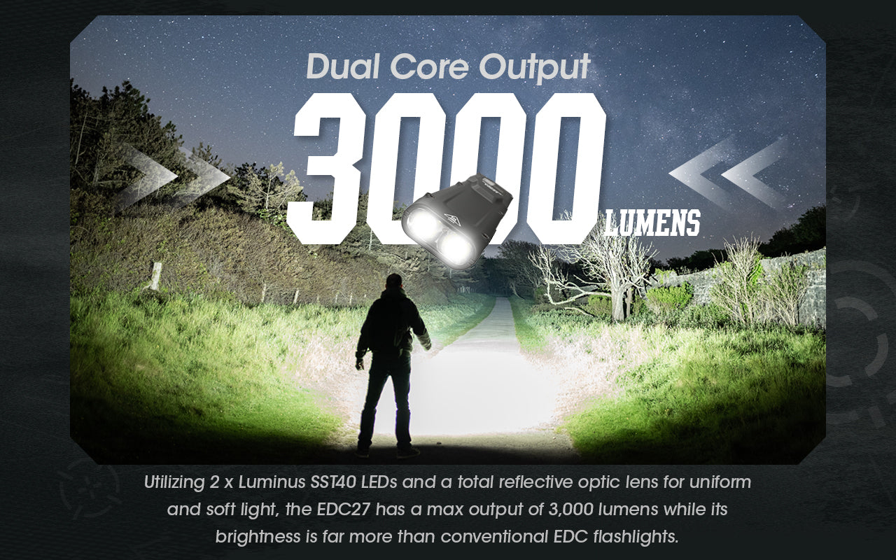 EDC27 - 3000 lumens (Bundle)