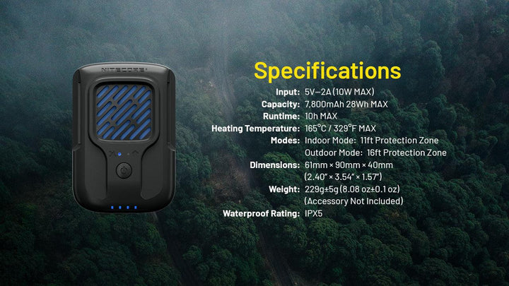 EMR40 Electronic Mosquito Repellent - Nitecore Singapore