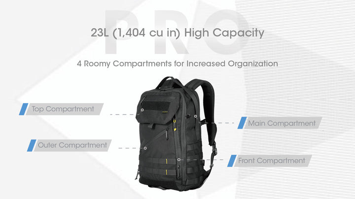 BP23 PRO Backpack - 23L Capacity