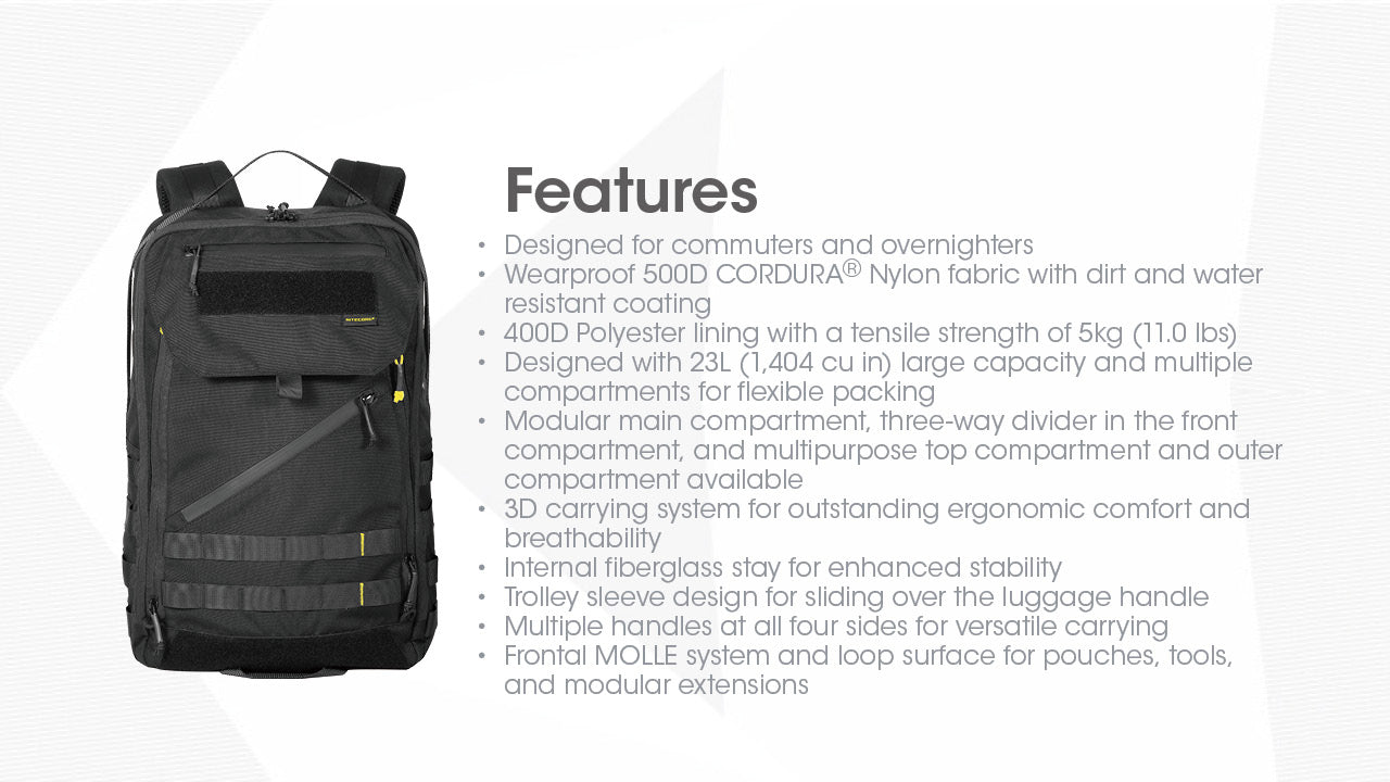 BP23 PRO QUICK ACCESS BACKPACK - 23L CAPACITY