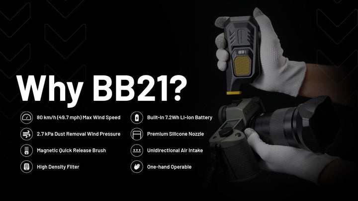 BB21 - Electronic Dust Blower (80km/h) - Nitecore Singapore