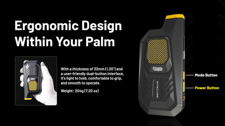 BB21 - Electronic Dust Blower (80km/h) - Nitecore Singapore