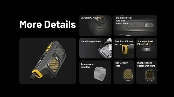 BB21 - Electronic Dust Blower (80km/h) - Nitecore Singapore