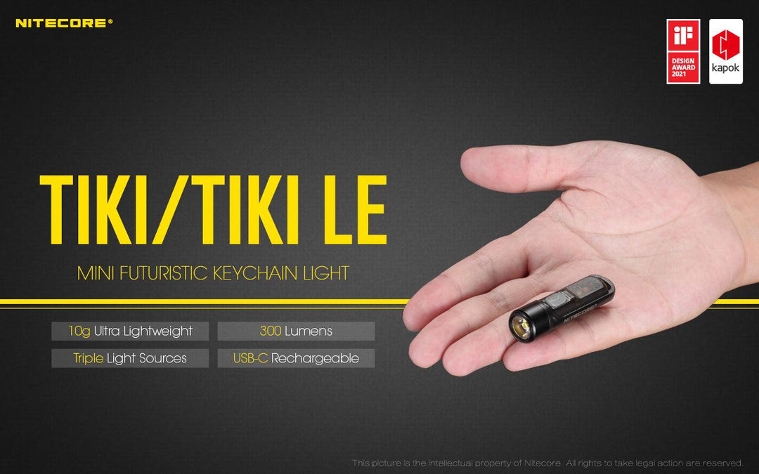 TIKI LE - 300 lumens - Nitecore Singapore