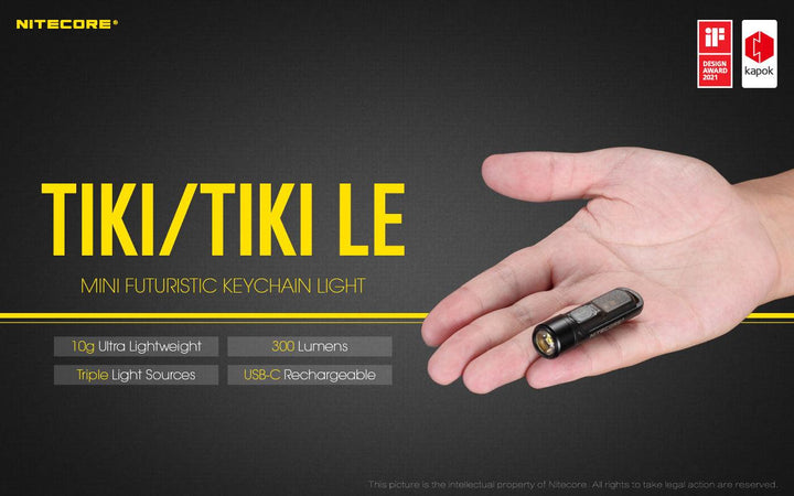 TIKI LE - 300 lumens - Nitecore Singapore