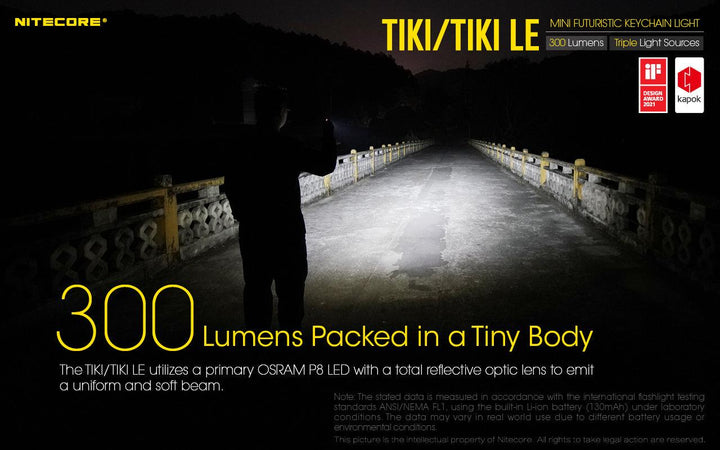 TIKI LE - 300 lumens - Nitecore Singapore