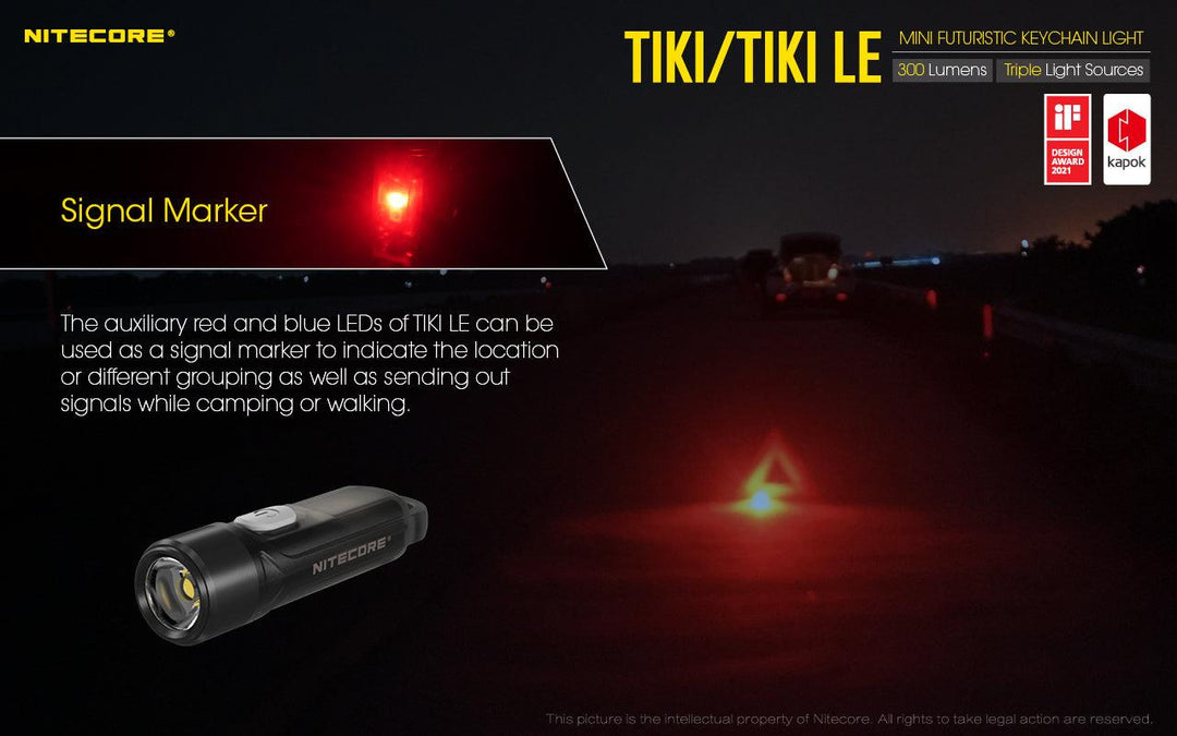 TIKI LE - 300 lumens - Nitecore Singapore