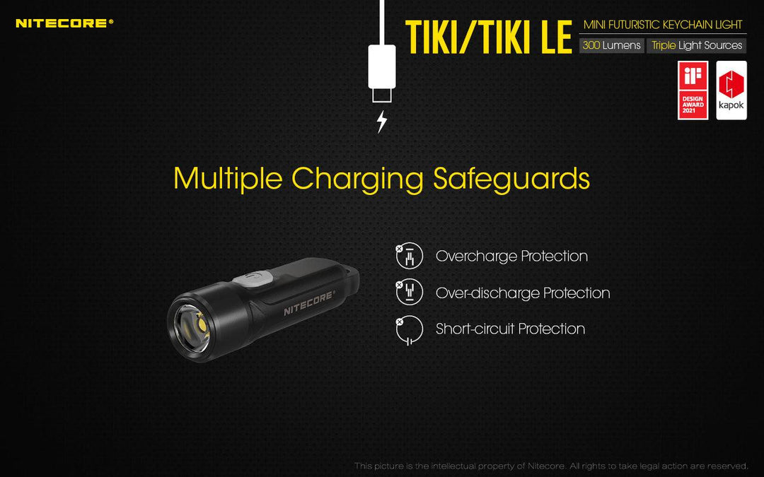 TIKI LE - 300 lumens - Nitecore Singapore