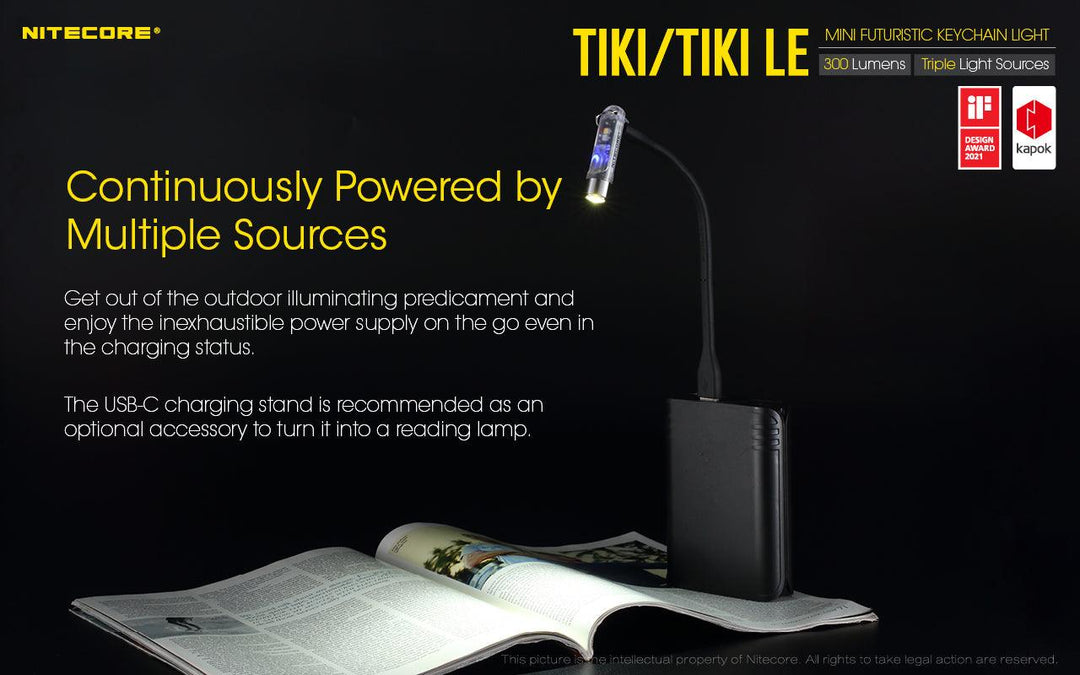 TIKI LE - 300 lumens - Nitecore Singapore