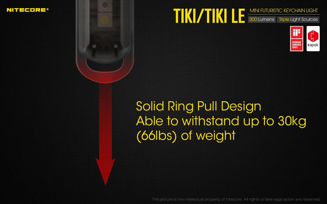 TIKI LE - 300 lumens - Nitecore Singapore