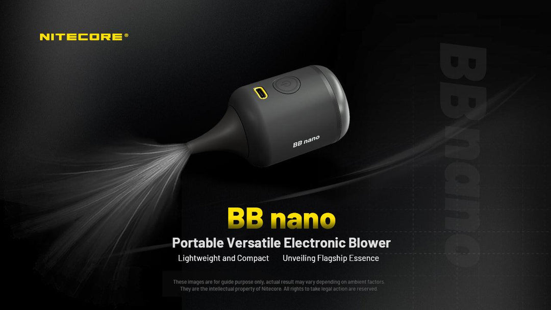 BB Nano - Electronic Blower / Vacuum (40km/h) - Nitecore Singapore