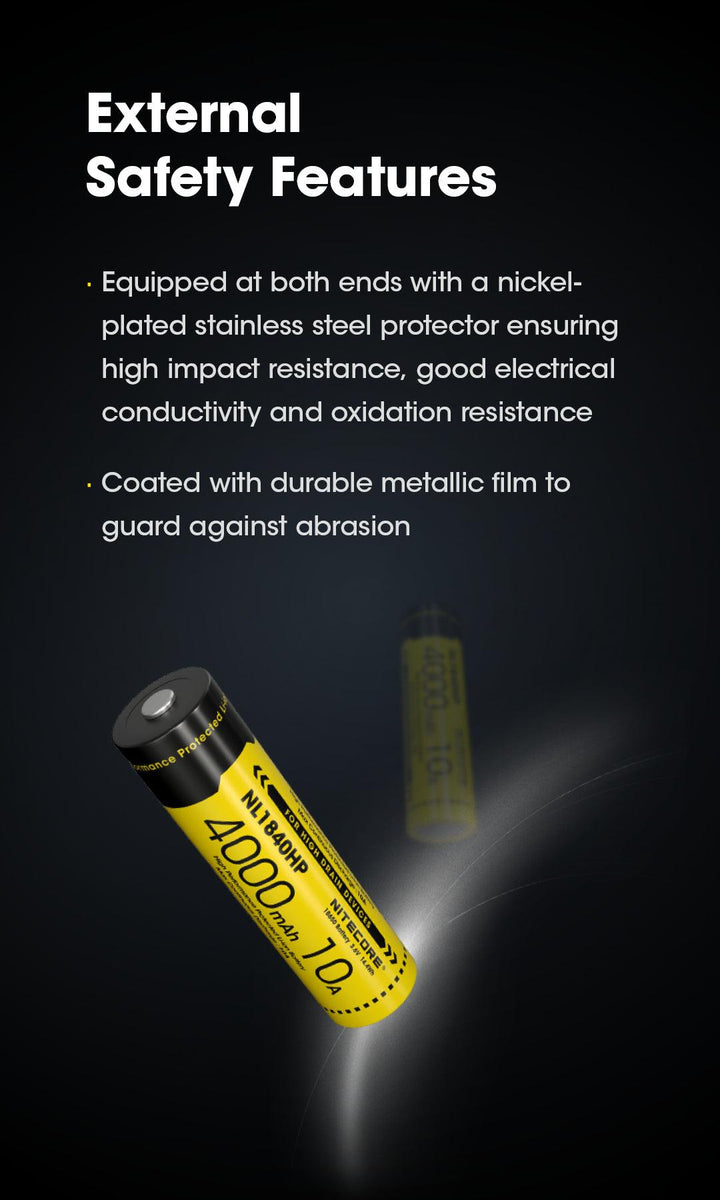 NL1840HP (18650 - 4000mAh - 10A) - Nitecore Singapore