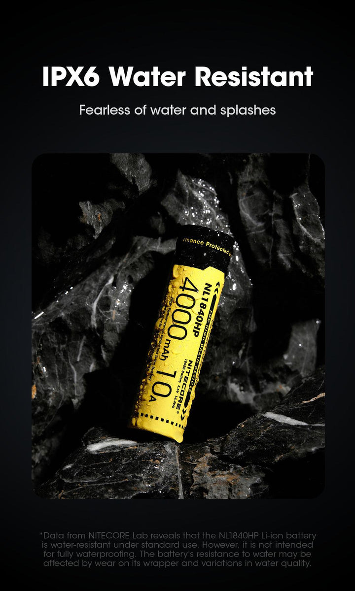 NL1840HP (18650 - 4000mAh - 10A) - Nitecore Singapore