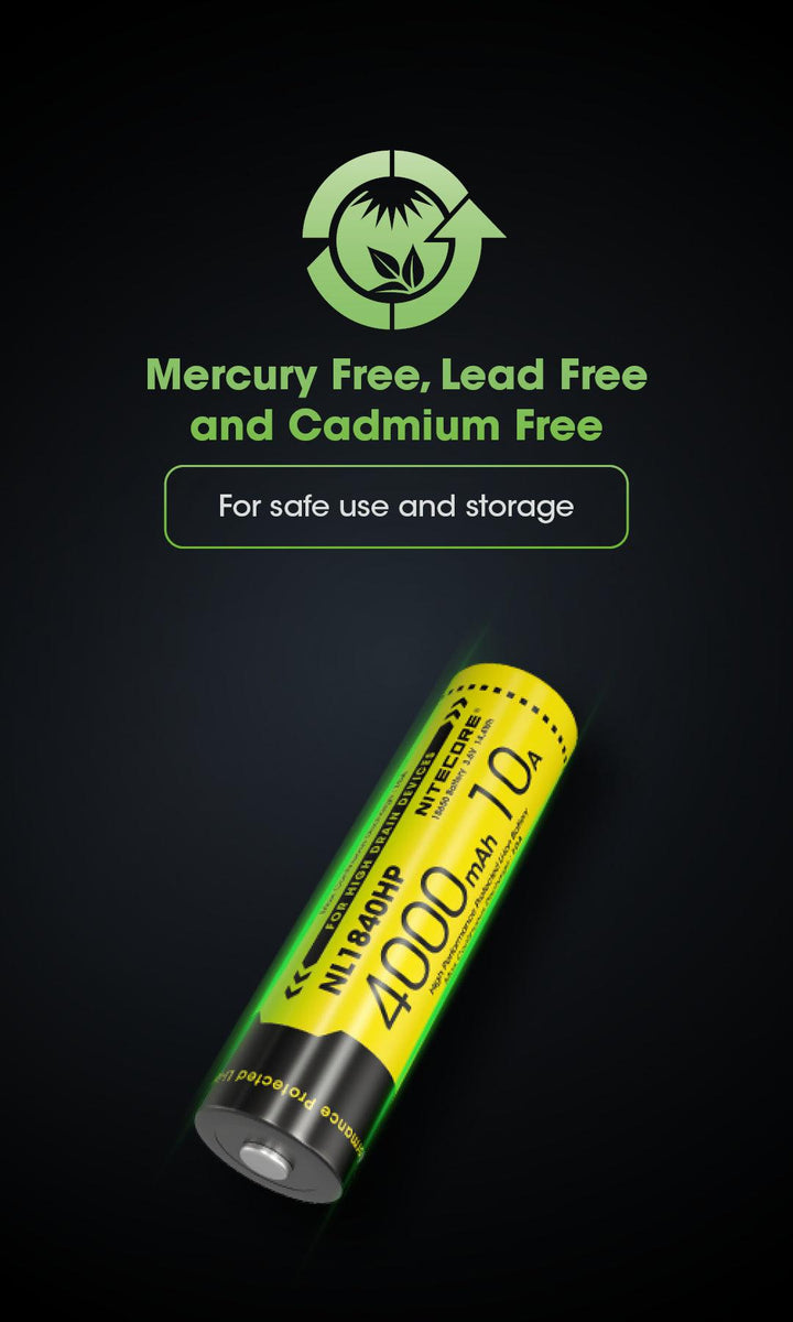 NL1840HP (18650 - 4000mAh - 10A) - Nitecore Singapore