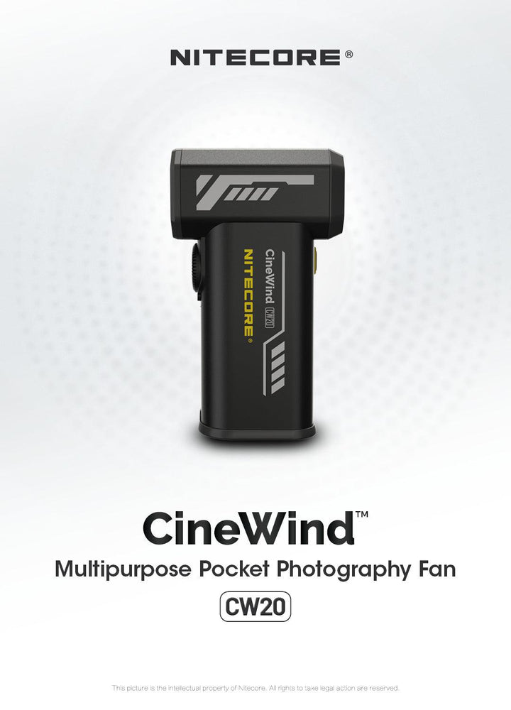 CW20 - Handheld Turbo Fan (150km/h) - Nitecore Singapore