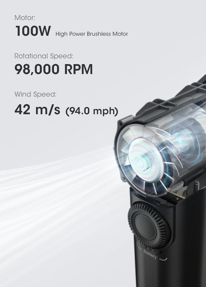 CW20 - Handheld Turbo Fan (150km/h) - Nitecore Singapore