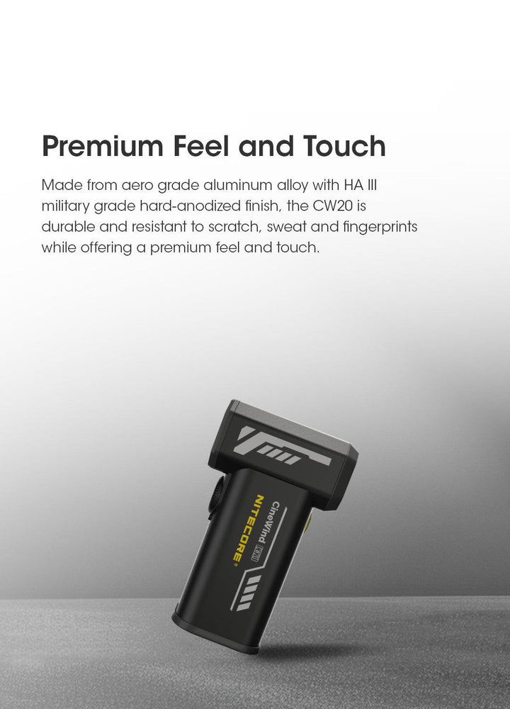 CW20 - Handheld Turbo Fan (150km/h) - Nitecore Singapore