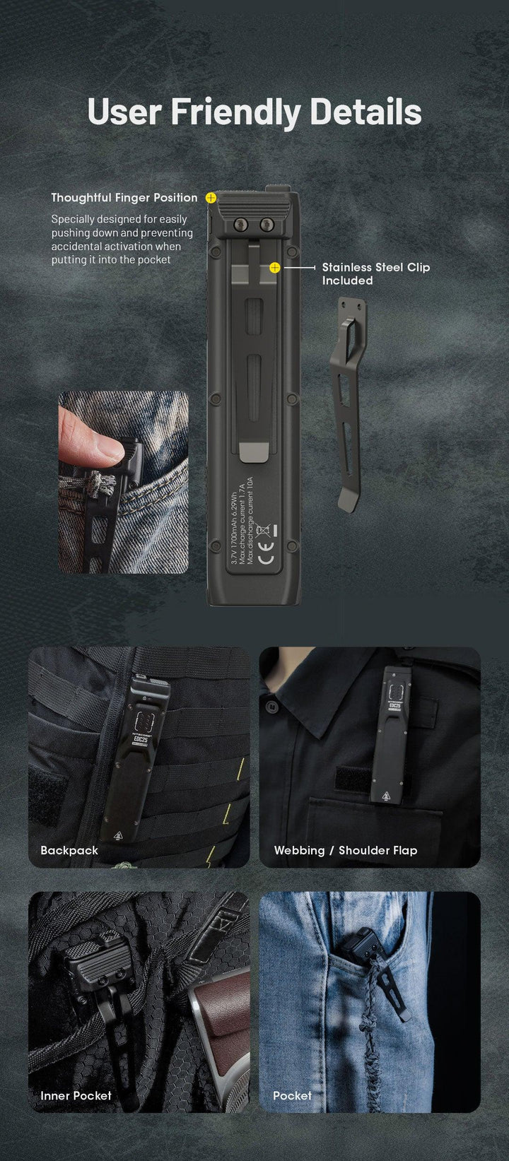 EDC25 - 3000 lumens - Nitecore Singapore
