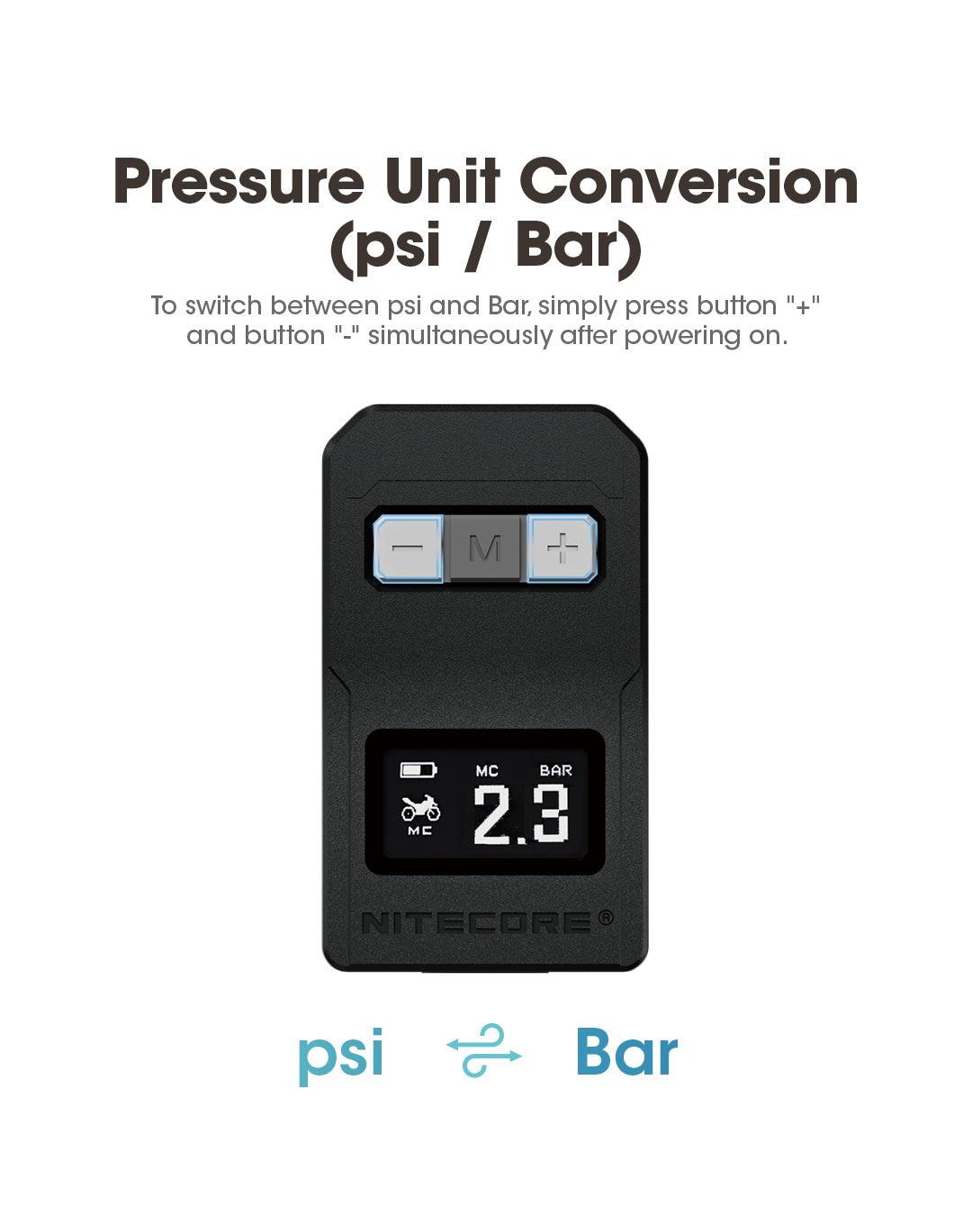 EBP10 - Electric Pump (144psi / 9.93 Bar) - Nitecore Singapore