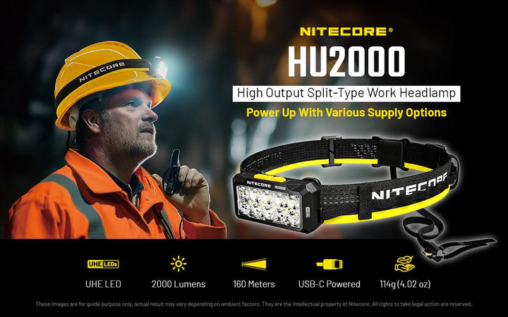 HU2000 - 2000 lumens - Nitecore Singapore