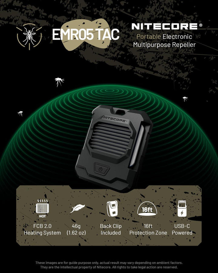 EMR05 TAC Electronic Mosquito Repellent - Nitecore Singapore