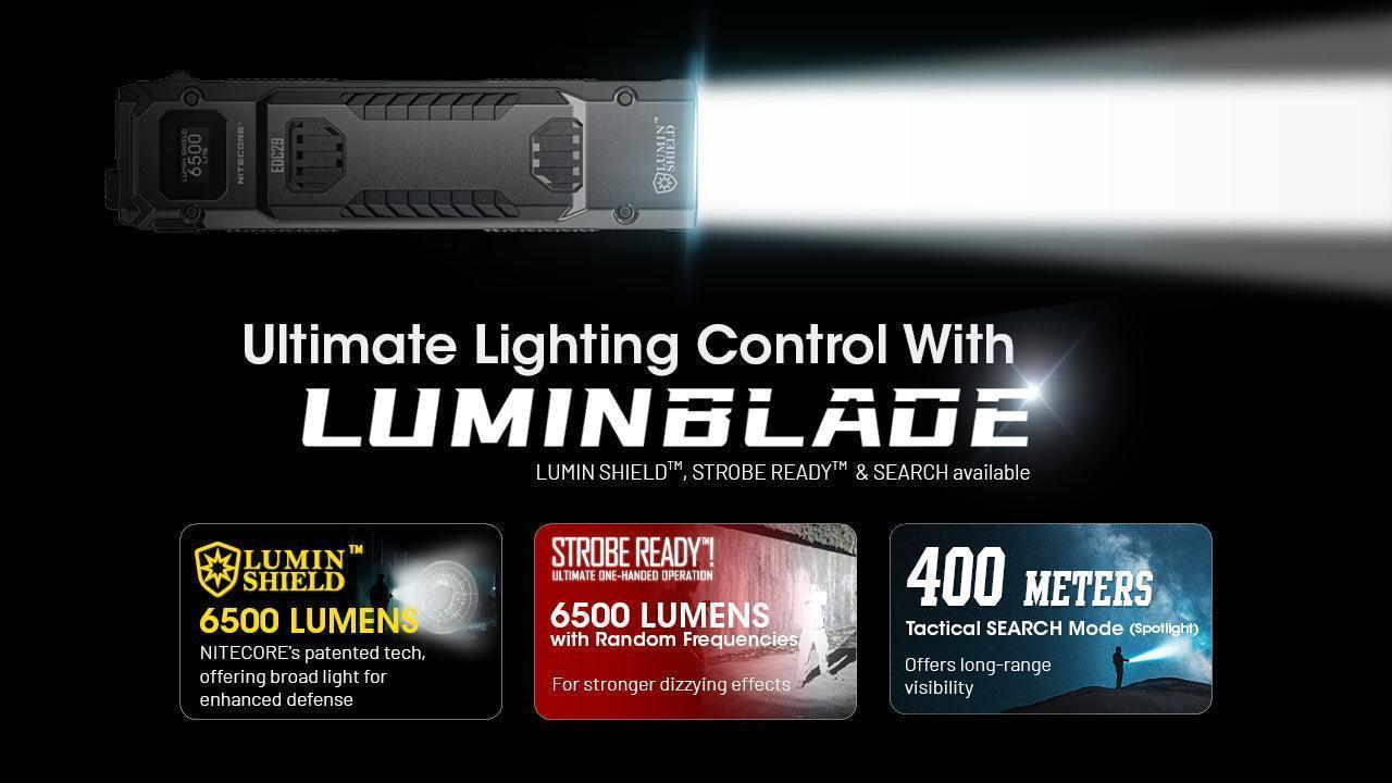 Lampe de poche Nitecore EDC29 Luminblade EDC avec fonctions tactiques Lampe de poche Nitecore EDC29 Luminblade EDC avec fonctions tactiques